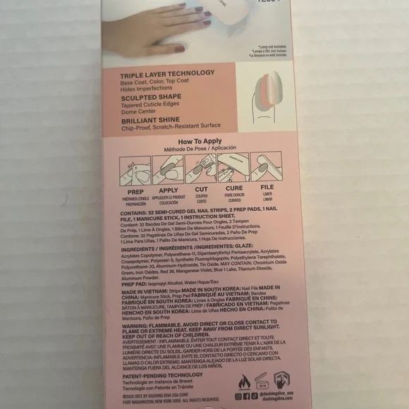 Dashing Diva Glaze LED Semi-Cured Gel - Soft Pink - Picture 5 of 6